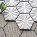 Nordic Three-Dimensional Snowflake Hexagonal Mosaic Ceramic Kitchen Counter Background Wall Bathroom Ceramic Tiles PCMT05263 - My Building Shop