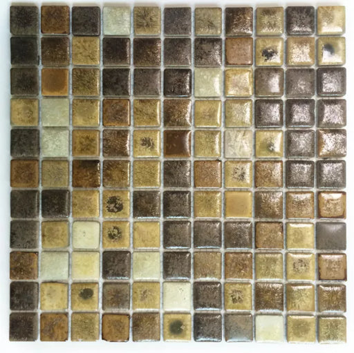 11 PCS Brown Beige Coffee Caramel Porcelain Ceramic Walll Tile Backsplash Bathroom Kitchen Mosaic Tiles SSD059 - My Building Shop