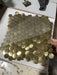 11 PCS Brushed Gold Hexagon Metal Mosaic Stainless Steel Kitchen Bathroom Backspace Wall Floor Tile SMMT22011 - My Building Shop