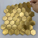 Hexagon Gold Metal Stainless Steel Aluminum Mosaic Kitchen Bathroom Wall Tile Back Splash SMMT211192 - My Building Shop