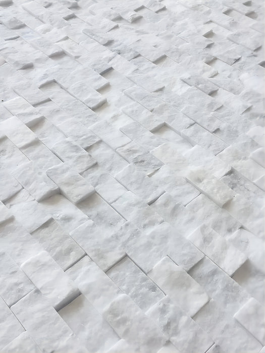 Subway Brick White Marble Stone Mosaic For Kitchen Bathroom Wall Backsplash Tile STMT001 - My Building Shop
