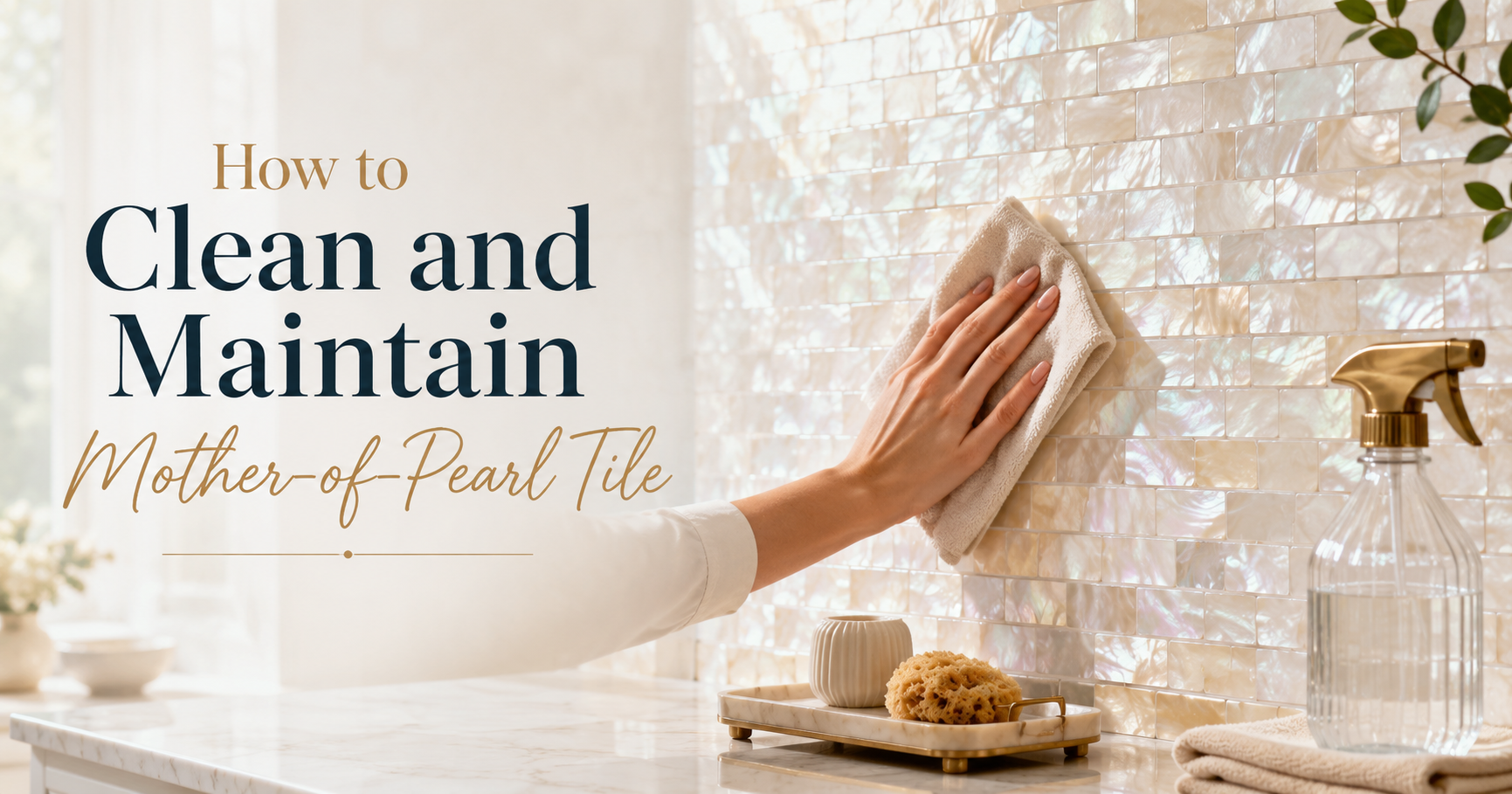 How to Clean Mother of Pearl Tile Without Damage