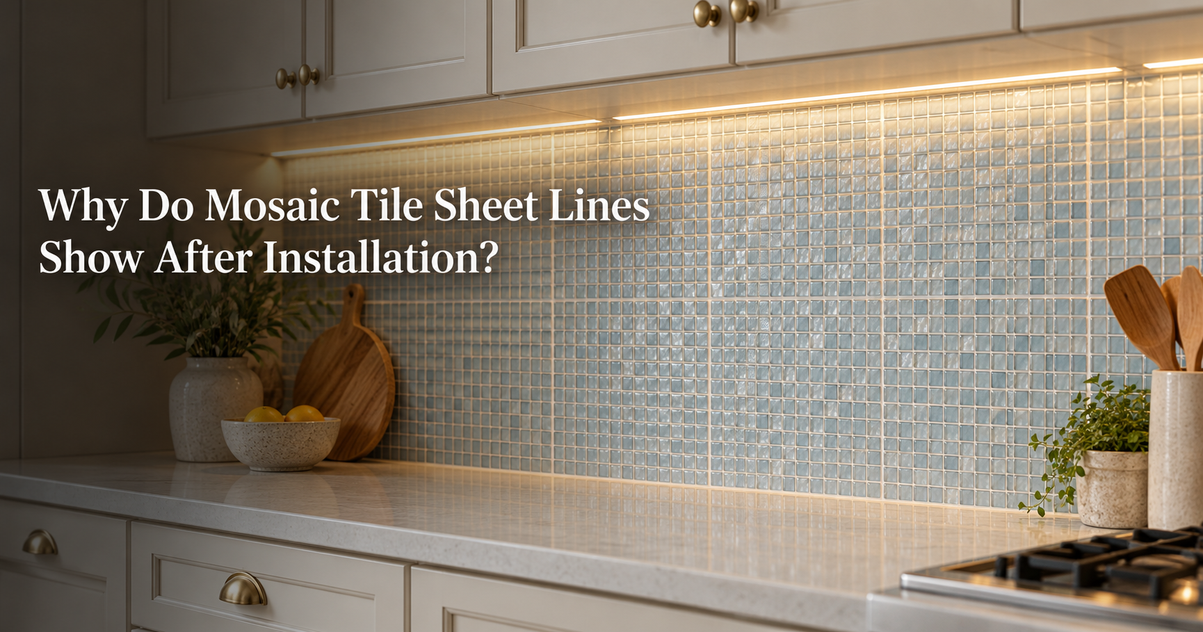 Why Do Mosaic Tile Sheet Lines Show After Installation?