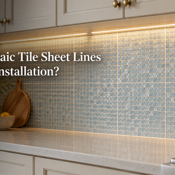 Why Do Mosaic Tile Sheet Lines Show After Installation?