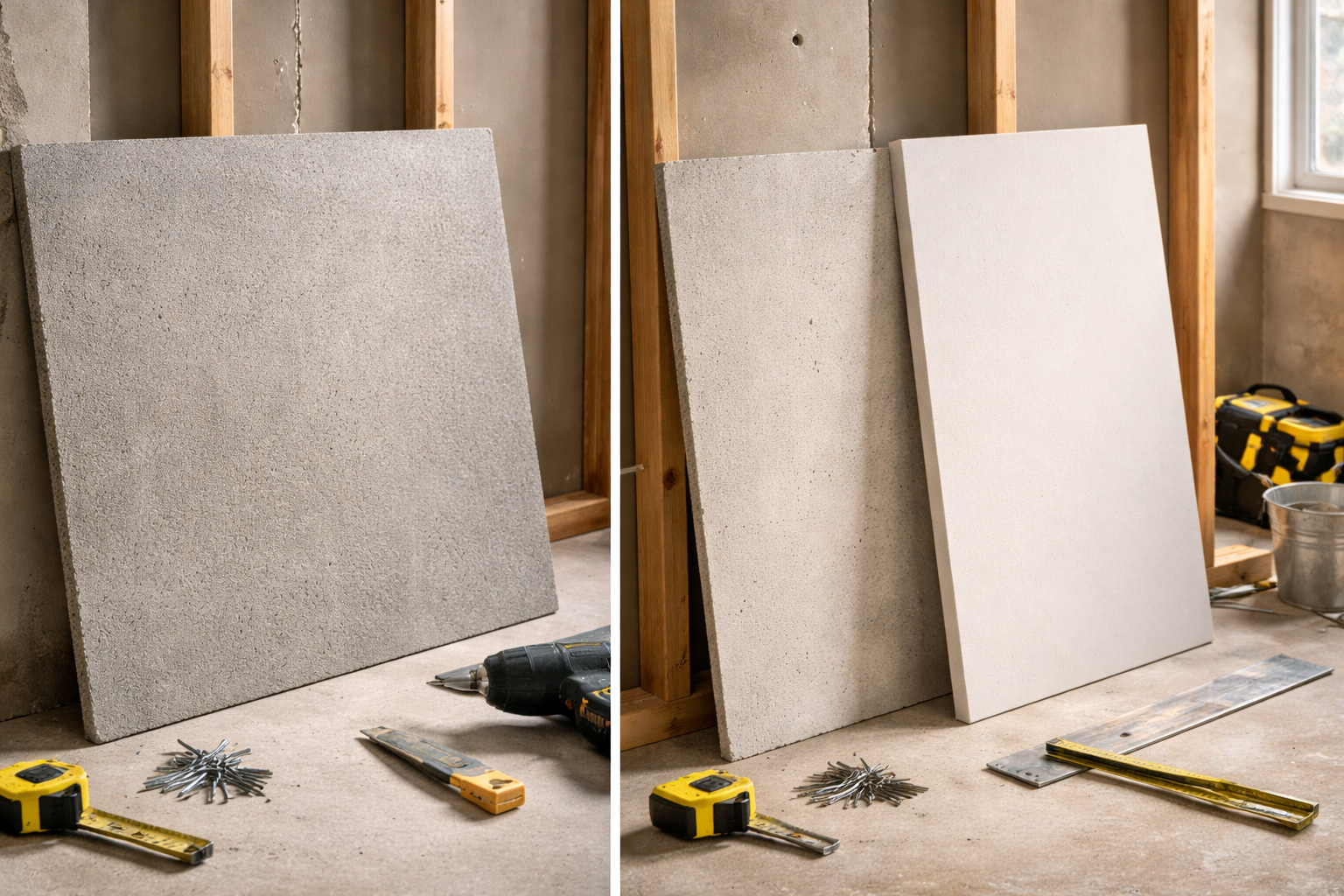 Cement Board vs Gypsum Board: Which Should You Choose?