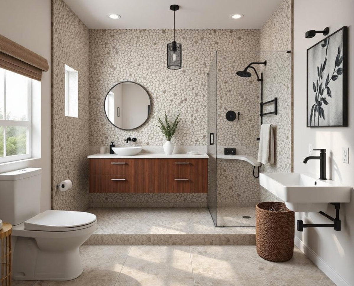 Pebble Tile for Shower Floors: A Beautiful, Practical Option — My ...