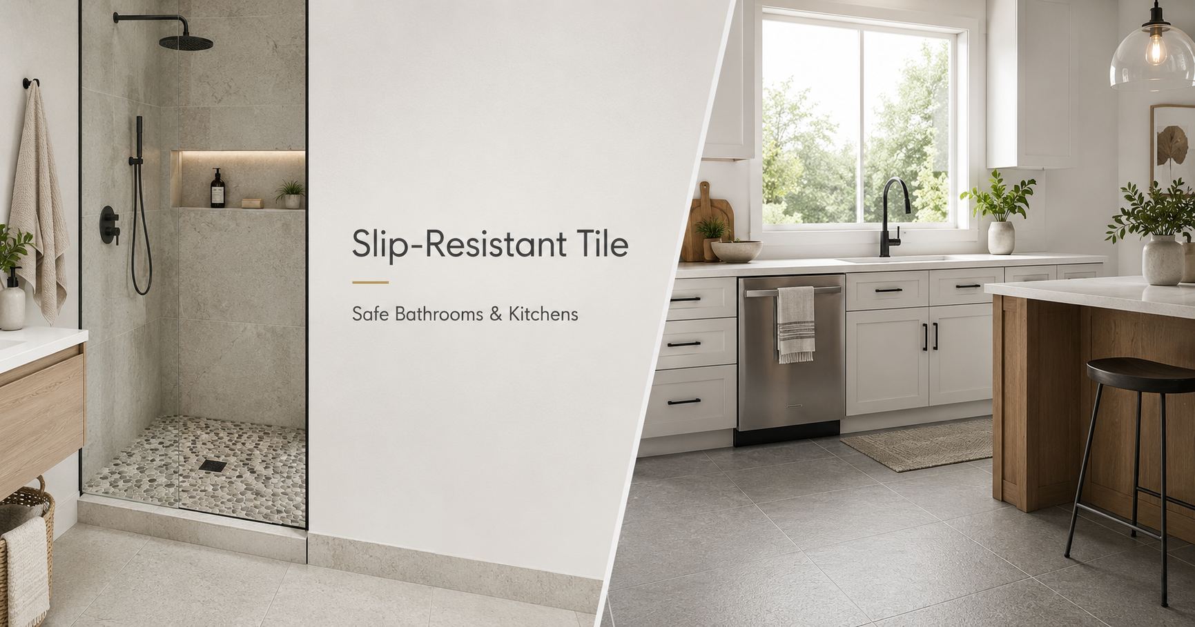 Slip-Resistant Tile Options for Safe Bathrooms and Kitchens