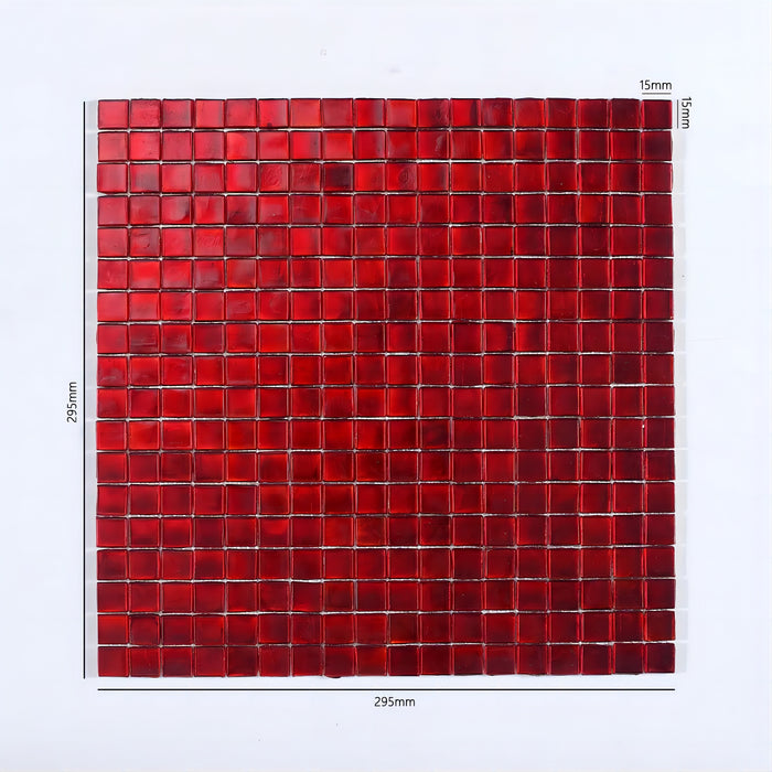 Ruby Red Glass Mosaic Tiles For Kitchen Bathroom Backsplash Wall Decor Design CGMT2405