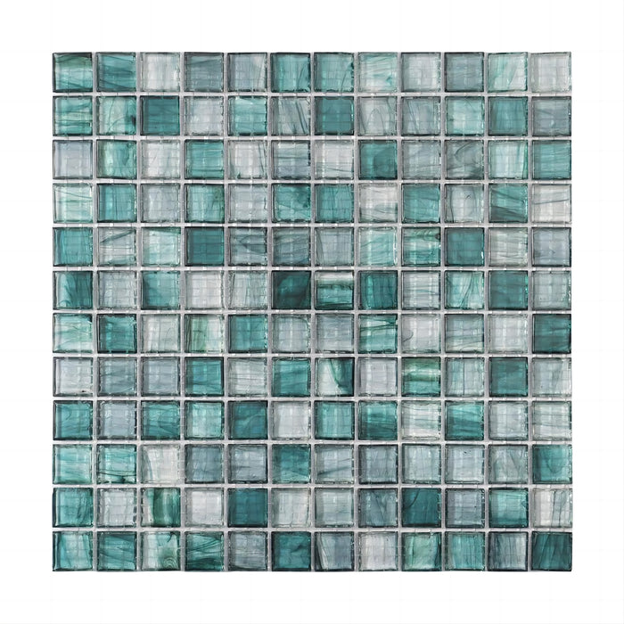 Amber Mineral Green Glass Mosaic Tile for Bathroom Wall Floor Decor CGMT2432