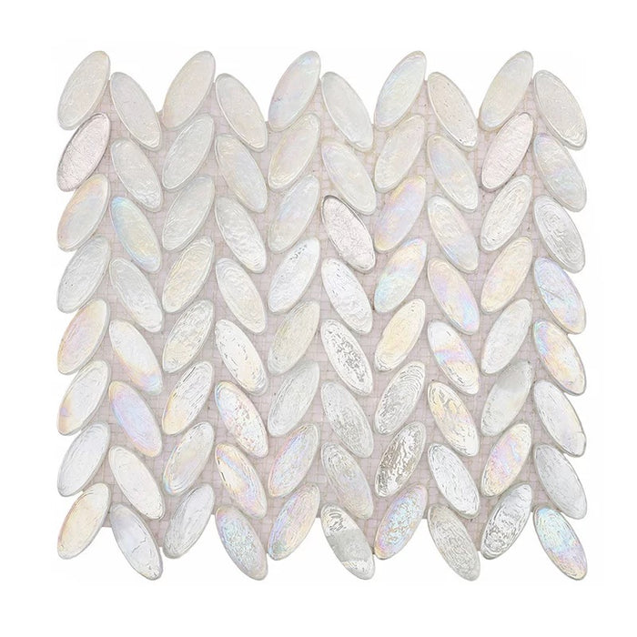 Oval Herringbone Stained Glass Parquet Mosaic Kitchen Backsplash Bathroom Wall and Floor Tiles SSMT09251