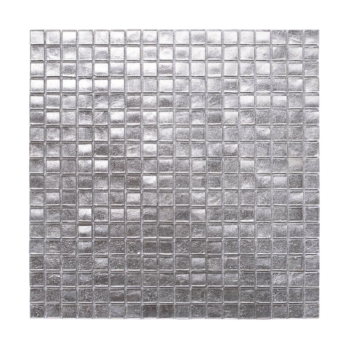 Silver Foil Glass Mosaic Tiles for Kitchen Backsplash Bathroom Shower Wall