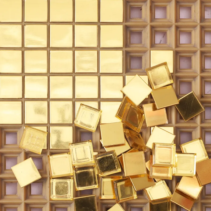 24K Gold Mirror Glass Mosaic Kitchen Backsplash Bathroom Wall Tile