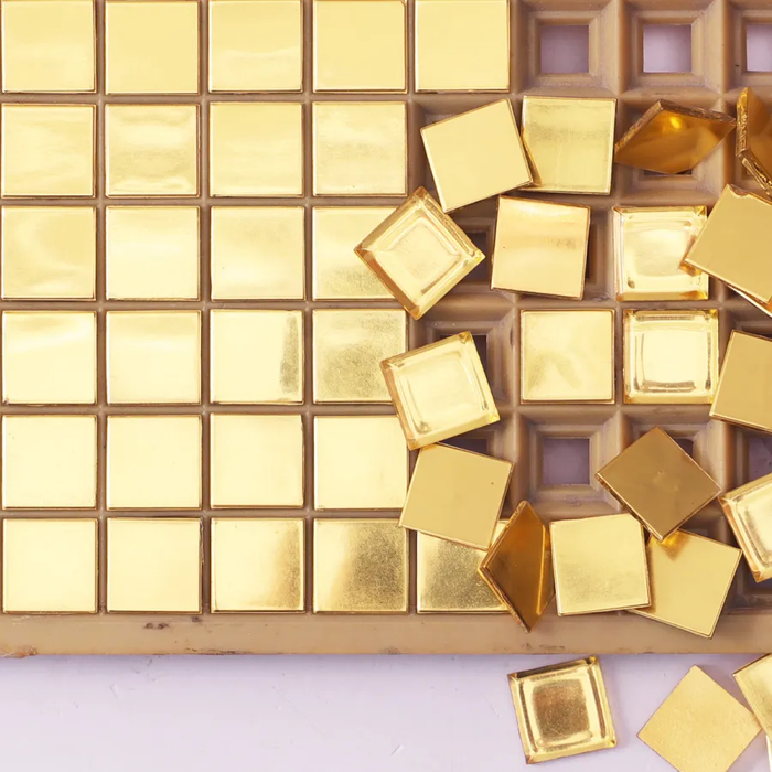 24K Gold Mirror Glass Mosaic Kitchen Backsplash Bathroom Wall Tile