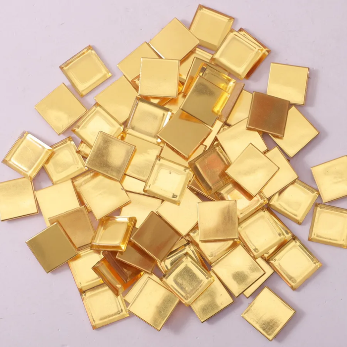 24K Gold Mirror Glass Mosaic Kitchen Backsplash Bathroom Wall Tile