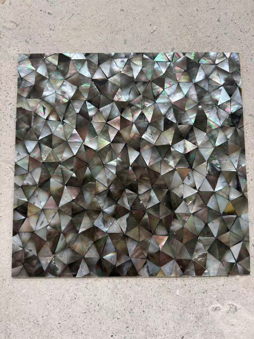Triangle Black Shell Mosaic Seamless Mother of Pearl Kitchen Backsplash Bathroom Wall Tile