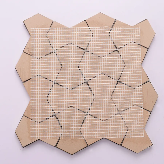Brushed mix Mirror Gold 3D Metal Mosaic Stainless Steel Tile