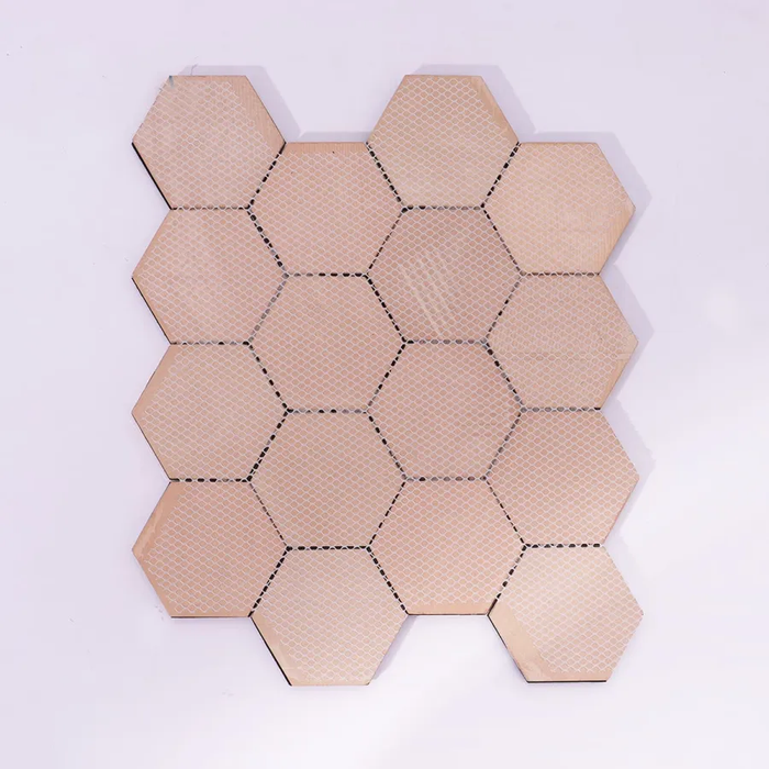 Black mix Gold 3D Hexagon Metal Mosaic for Wall Stainless Steel Tile