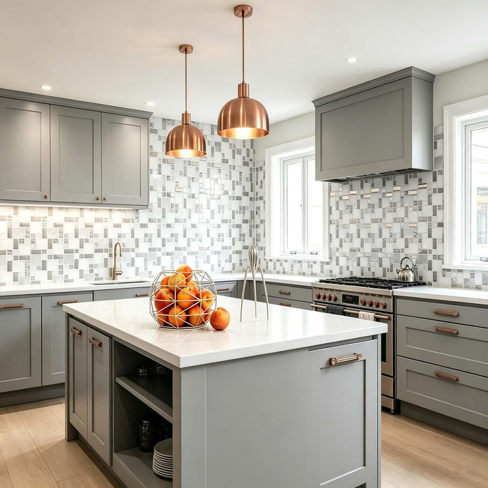 Crystal White Glass Metal Mosaic Wall Tile Backsplash for Kitchen Bathroom Shower