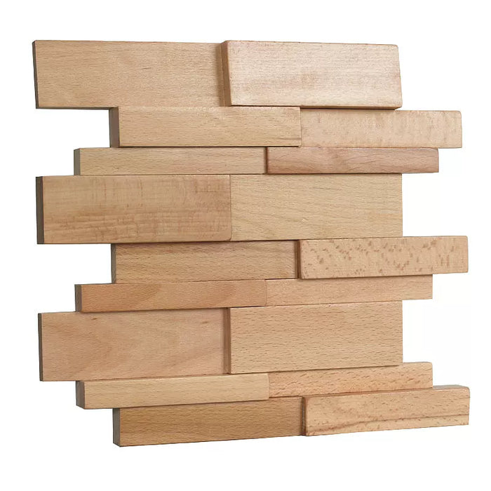 Beech Wood Wall Background, Original Wooden Backsplash Decor Tiles