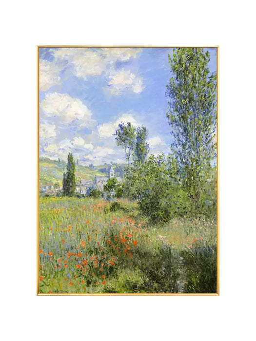 Hand Oil Canvas Painting, Monet's Imitation Decoration, Abstract Landscape Hanging Painting HPO005