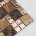 Brown Rose Gold Glass Metal Mosaic Kitchen Backsplash Bathroom Shower Wall Tile SSMT21116 - My Building Shop