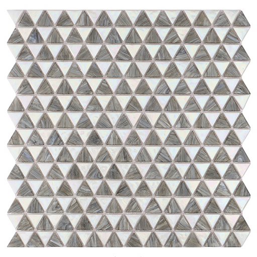 Triangle White Mix Gray Glass Mosaic Bathroom Kitchen Wall Back Splash Floor Tile CGMT2138 - My Building Shop