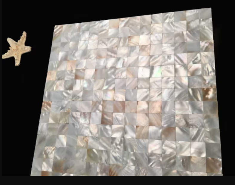 2mm Thickness Seamless Natural White Mother Of Pearl Kitchen Backsplash Tile Bathroom Shell Mosaic MOPSL093 - My Building Shop