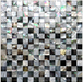 Black Mix White Seamless Mother Of Pearl Kitchen Backsplash Tile MOP0933 Groutless Shell Mosaic Tiles - My Building Shop