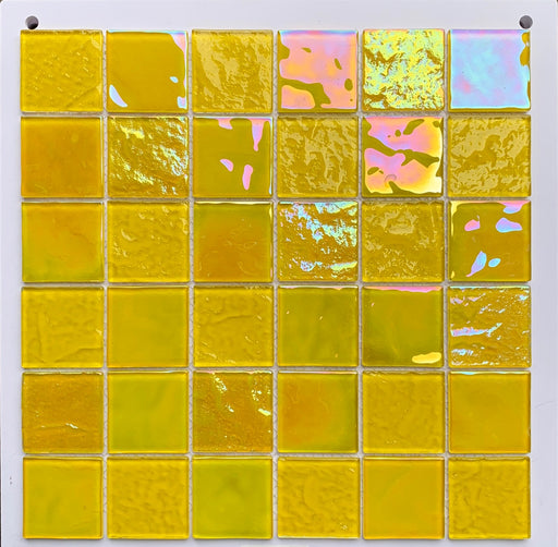 1 PC Iridescent stained yellow gold glass mosaic CGMT9241 kitchen bathroom glass wall tile backsplash - My Building Shop