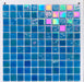 1 PC Iridescent stained blue glass mosaic kitchen backsplash CGMT9248 bathroom swimming pool tile - My Building Shop