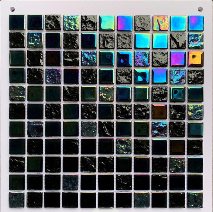 1 PC Iridescent stained black glass mosaic kitchen backsplash CGMT9254 bathroom wall swimming pool tile - My Building Shop