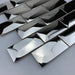 3D Glossy Silver Metallic Mosaic Subway Stainless Steel Backsplash Tile SMMT21171 - My Building Shop