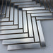 Herringbone Silver Metall Mosaic Stainless Steel Wall Tile Bcksplash SMMT211181 - My Building Shop