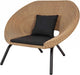 Outdoor Rattan Single Chair, Rattan Double Sofa, Sunscreen Waterproof Rattan Single Sunshine Leisure Chair, Sofa, Coffee Table Combination - My Building Shop