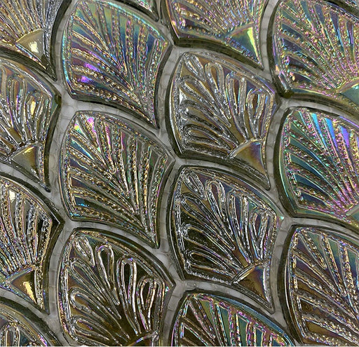 5 PCS Blackish Green Fish Scale Glass Mosaic YKGT002 Kitchen Backsplash Bathroom Wall Tile - My Building Shop