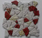 1 PC Ceram White Red Ceramic Wall Tile Kitchen Backsplash Bathroom Porcelain Mosaic Tiles SSD007 - My Building Shop