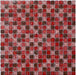 5 PCS Crackle Pink Wine Red Glass Tile Backsplash Kitchen Bathroom Mosaic Wall Tiles HYM025 - My Building Shop
