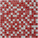 5 PCS Crackle Red White Glass Wall Tile Mosaic Backsplash HYM027 Glass Mosaics Bathroom Tiles - My Building Shop