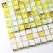 5 PCS Crackle White Yellow Gold Glass Mosaic Tile Backsplash JMFGT2011 Bathroom Glass Wall Tiles - My Building Shop