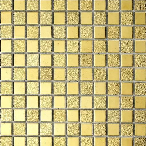 1 PC Electroplate Gold Porcelain Ceramic Mosaic For Kitchen Backsplash Bathroom Wall Tiles YBL007 - My Building Shop