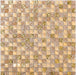 5 PCS Frosted Khaki Glass Mosaic Kitchen Wall Tile Backsplash HYM014 Gold Glass Bathroom Tiles - My Building Shop