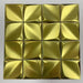 3D Gold Geometal Floret Stainless Steel Metallic Mosaic Kitchen Wall Tile Back Splash SMMT03092 - My Building Shop