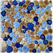 5 PCS Glazed Blue Beige Brown Pebble Porcelian Mosaic Kitchen Backsplash Bathroom Wall Flooring Swimming Pool Tile PPMT9246 - My Building Shop