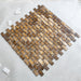 11 PCS Dying Brown Brick Mother Of Pearl Mosaic MOP0941 Subway Seashell Bakcsplash Wall Tile - My Building Shop