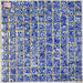1 PC Blue mix White Porcelian Mosaic Kitchen Backsplash Bathroom Wall Flooring Swiming Pool Tile PCMT9243 - My Building Shop