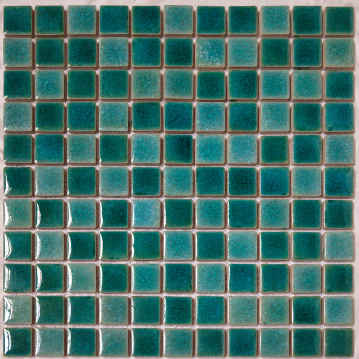 1 PC Green Porcelian Mosaic Kitchen Backsplash Bathroom Wall Flooring Swiming Pool Tile PCMT9251 - My Building Shop