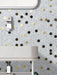 Light Luxury Honeycomb Hexagon White Glass Mix Gold Metal Mosaic Tile Backsplash SSMT2127 - My Building Shop