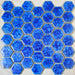 1 PC Blue Hexagon Porcelian Mosaic Kitchen Backsplash Bathroom Wall Flooring Swiming Pool Tile PCMT9253 - My Building Shop