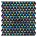 Triangle Black Stained Glass Mosaic Bathroom Kitchen Wall Back Splash Floor Tile CGMT2133 - My Building Shop