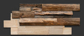 1 PC Ancient Old Ship Boat Wood Pattern Board Solid Wood Mosaic Kitchen Backsplash TV Background Wall Tile - My Building Shop